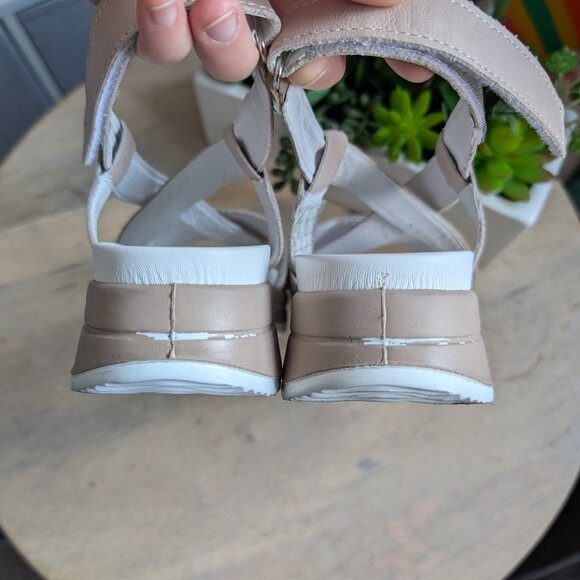 Igi&Co Sindy Sandals White/Taupe Size 40 (US 9.5–10) Made in Italy - Picture 11 of 11